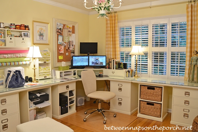 The Office Layout And A Laser Printer Scanner Copier For Tight