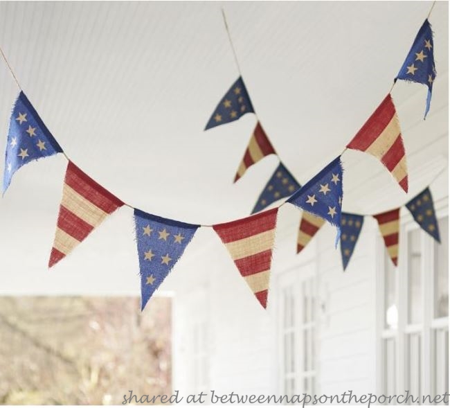 Pottery Barn Patriotic Flag Banner