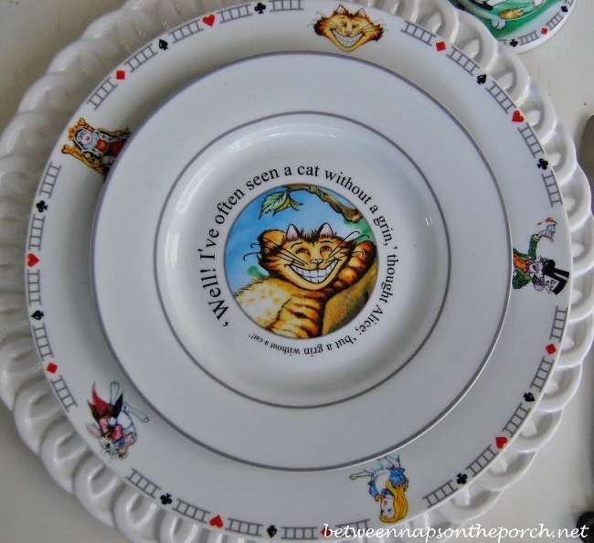 Alice in Wonderland Dishware Salad