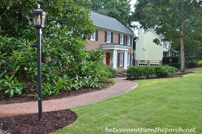 Curved Brick Walkway