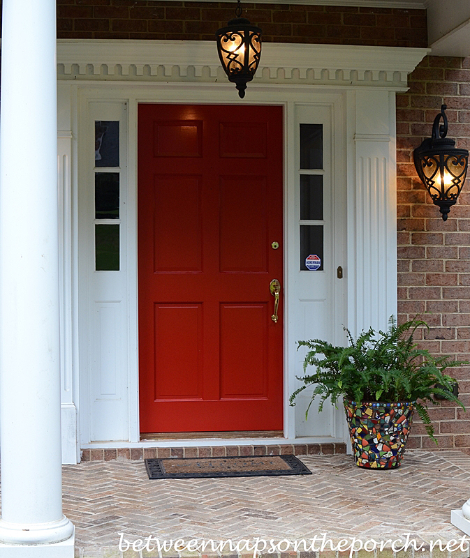 Red Door Painted Benjamin Moore Heritage Red