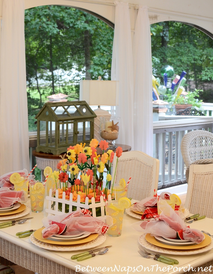 Summer Dining with a Watermelon Centerpiece