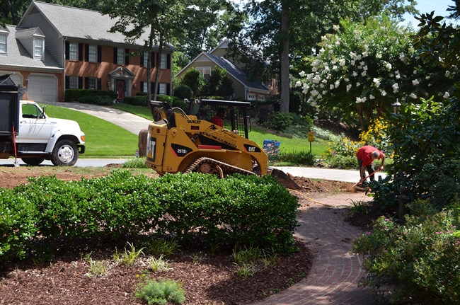 Yard Being Prepared for Zeon Zoysia Sod