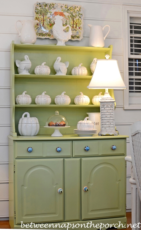 Decorate a Hutch for Fall in White_wm