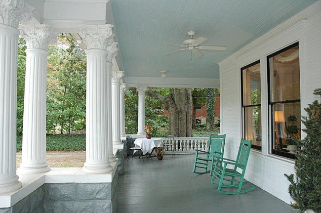 Paint Your Porch Ceiling Haint Blue Between Naps On The Porch