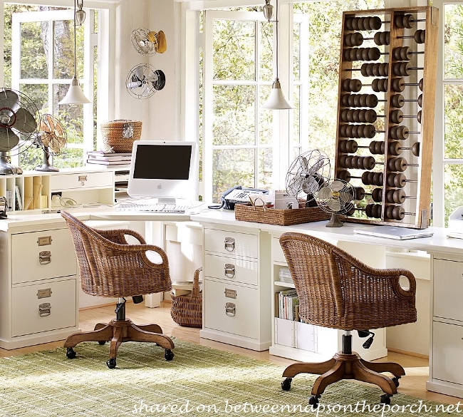 Pottery barn 2024 l desk