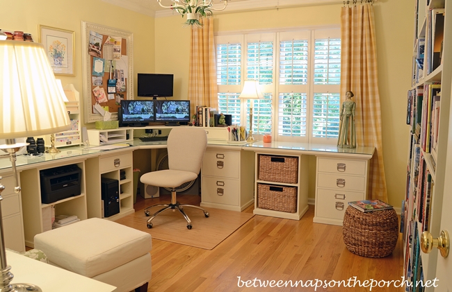 Pottery Barn Bedford Office Layout