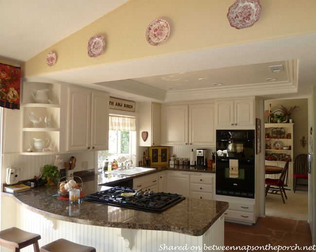 Kitchen Renovation with White Cabinets, Granite, Recessed Lighting 03