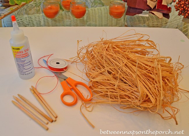 Make Broomstick Place Card Holders