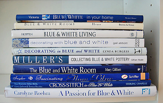 Books for Decorating in Blue and White