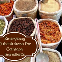 Emergency Substitutions for Common Ingredients