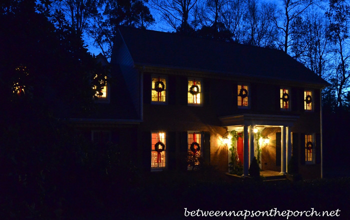 Hang Wreaths on Exterior Windows for Christmas 