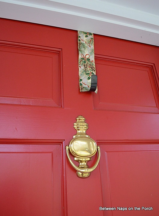 Hanging Triple Wreaths on Door