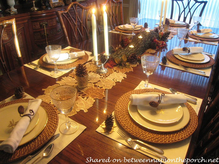 Make Napkin Rings from Pine Cones