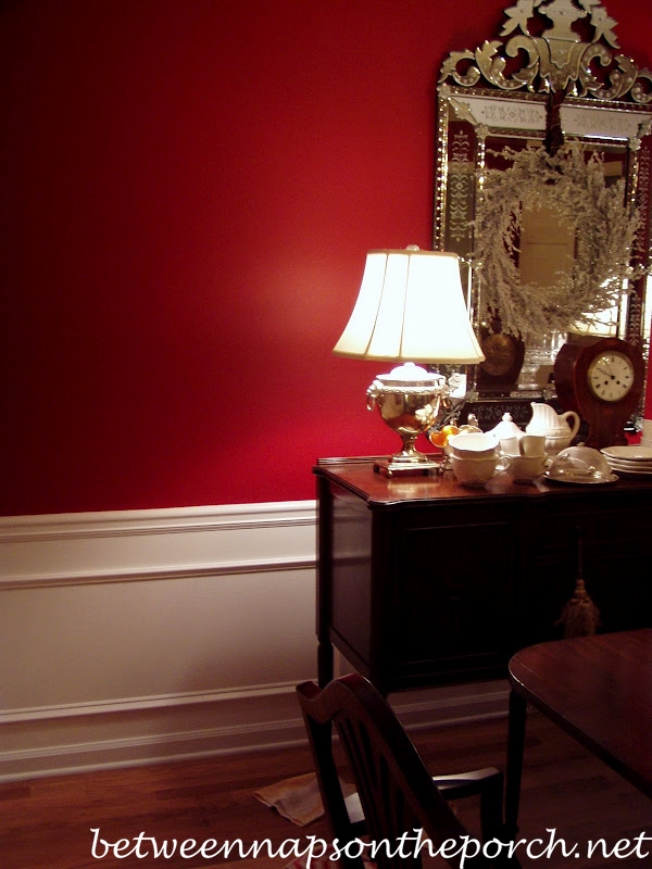 Add Picture Molding Wainscoting Under Chair Rail in Dining Room 