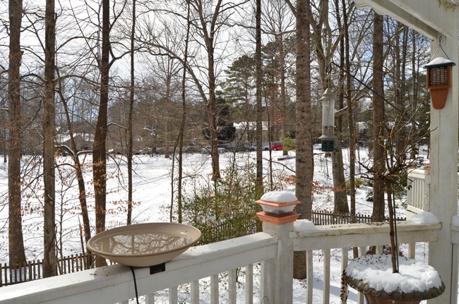 Cars stranded in snow and ice, Atlanta 2014