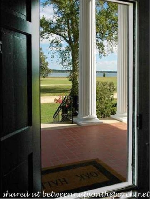 Oak Hall Front Door, Lovely View