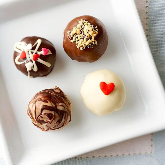 Truffles for Valentine's Day, No-Bake