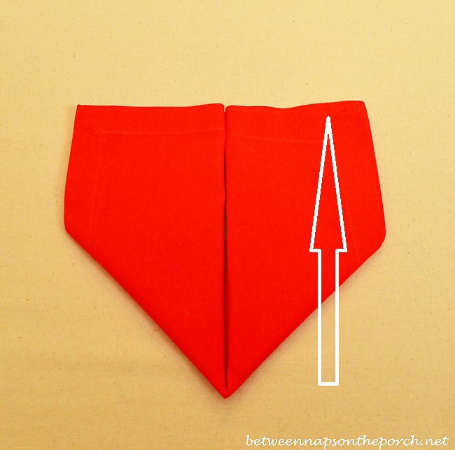 Valentine's Day Heart Napkin Fold Tutorial 