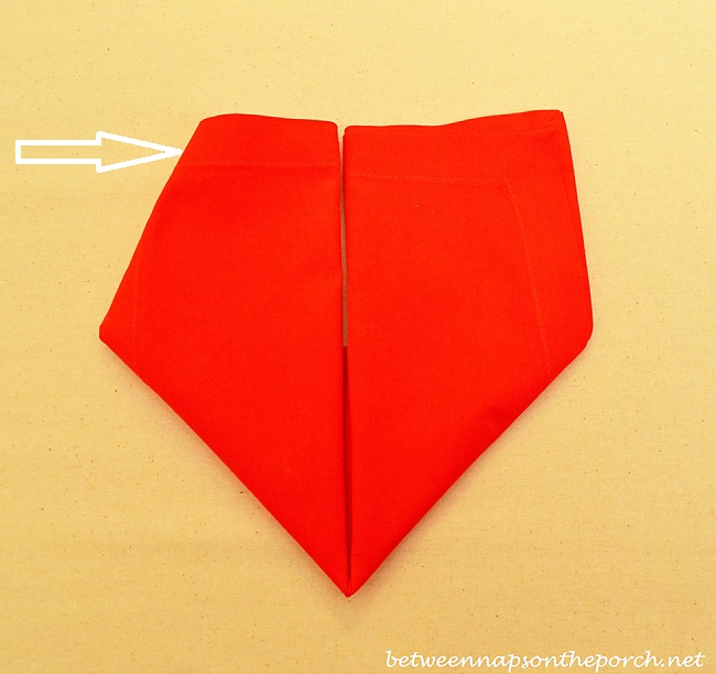 Valentine's Day Heart Napkin Fold Tutorial 