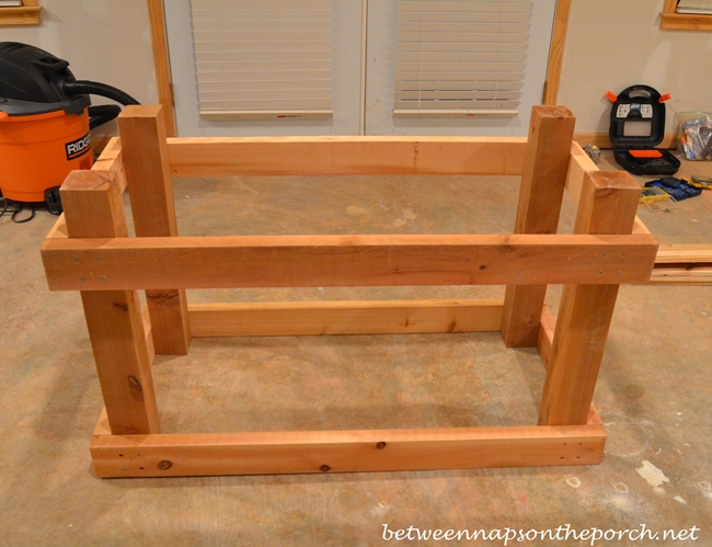Building a Potting Table or Buffet Server for Parties