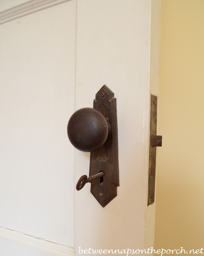 Antique Doorknob with Antique Key