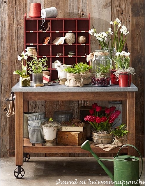 Pottery Barn Farmhouse Style $15 DIY Cubby Wall Shelf - A Piece Of Rainbow