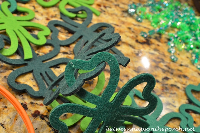 Making Napkin Rings for St. Patrick's Day Tablescape