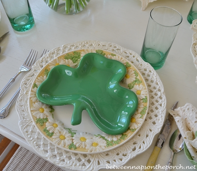 St. Patrick's Day Spring Table Setting Tablescape 