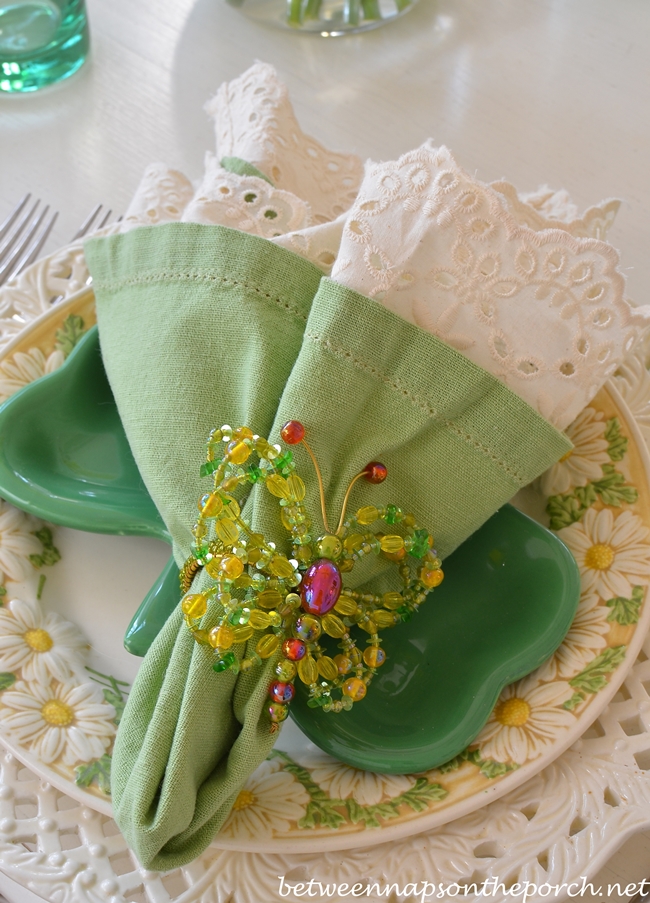 St. Patrick's Day Spring Table Setting Tablescape 