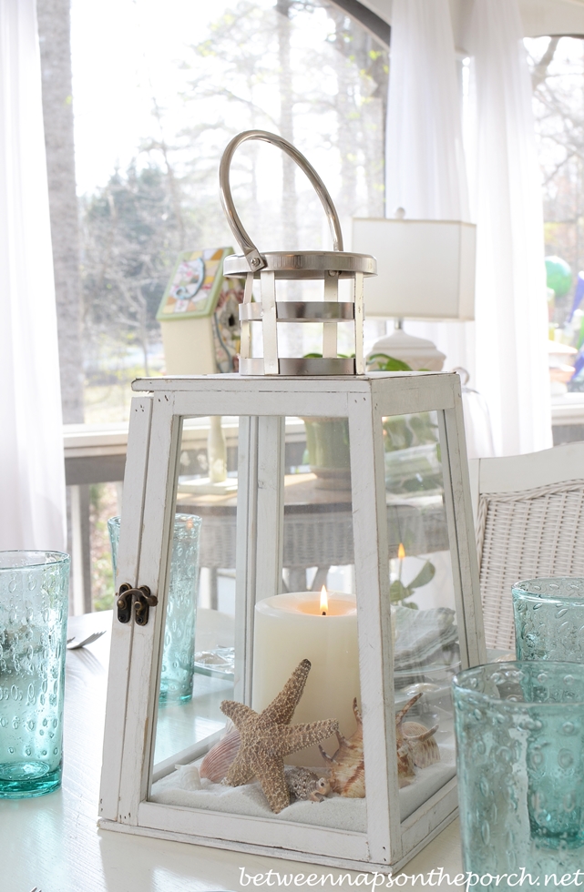 10 nautical LIGHTHOUSE coastal CANDLE HOLDER lantern wedding table centerpiece 