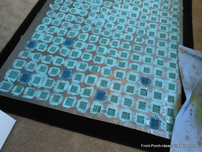 Rug Painted for a Porch or Deck