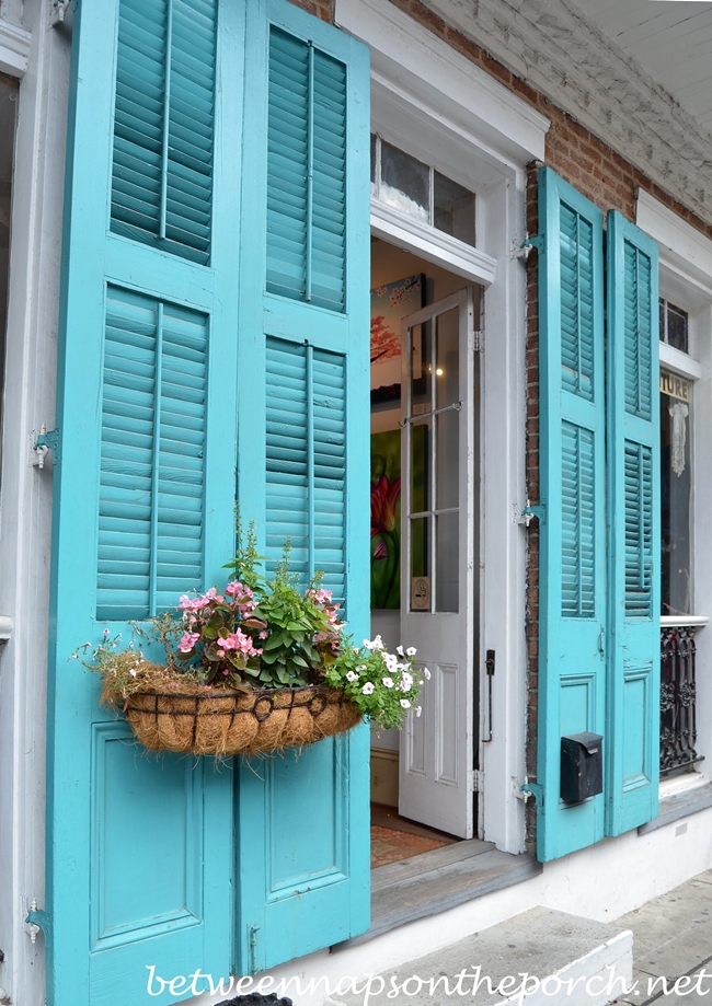 Turquoise Blue Shutters in New Orleans 2