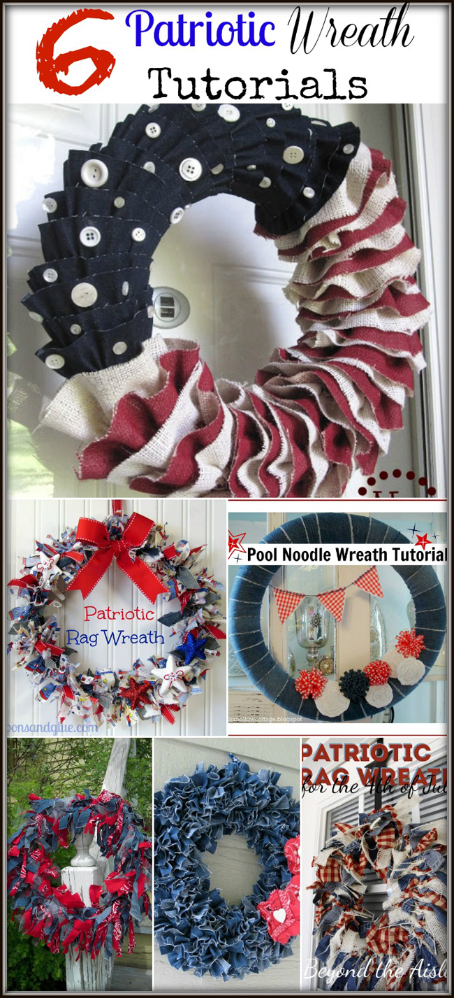 6 DIY Patriotic Wreath Tutorials