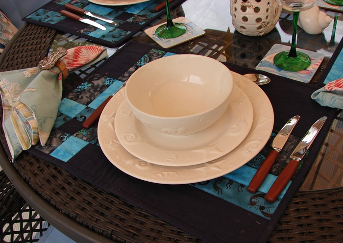 Beach Themed Dishware with Shell & Starfish Designs