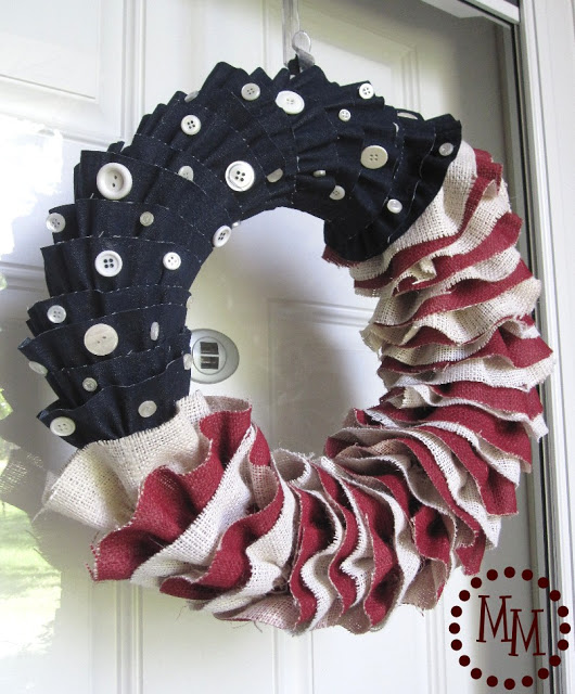 Make a Denim & Burlap Wreath