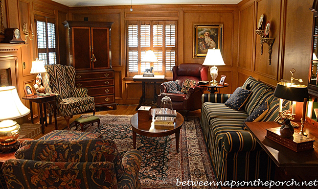 Family Room With Judges Paneling