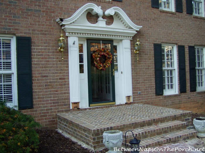 Brick Foundation for Small Front Porch