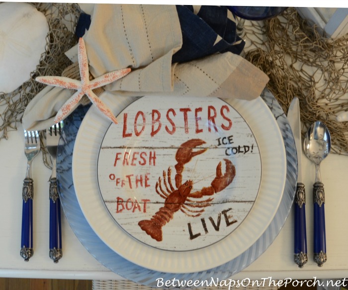 Nautical Table Setting With David Carter Brown Driftwood Dishware – Between  Naps on the Porch