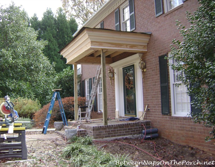 How to build a front porch with roof kobo building