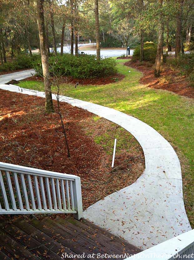 Cocrete Walkway Before Makeover