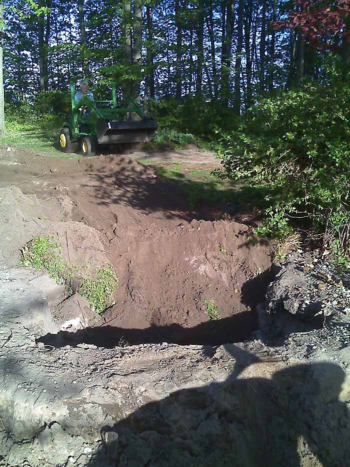 Fill in Pond To Create New Patio