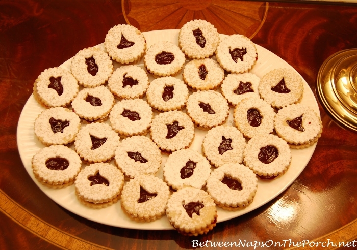 Halloween Linzer Cookies