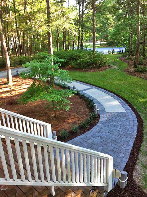 Makeover a Concrete Walkway with Pavers