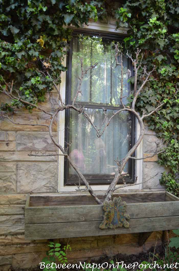 Rustic Window Boxes in Ryan Gainey's Garden