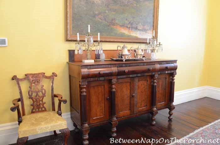 Nottoway Plantation sideboard in Dining Room