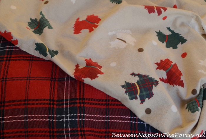 Martha Stewart Plaid Scottie Flannel Sheets