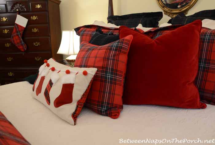 Ralph Lauren Red Velvet Pillow