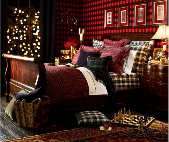 dressing the bed in tartan: ralph lauren inspired – between