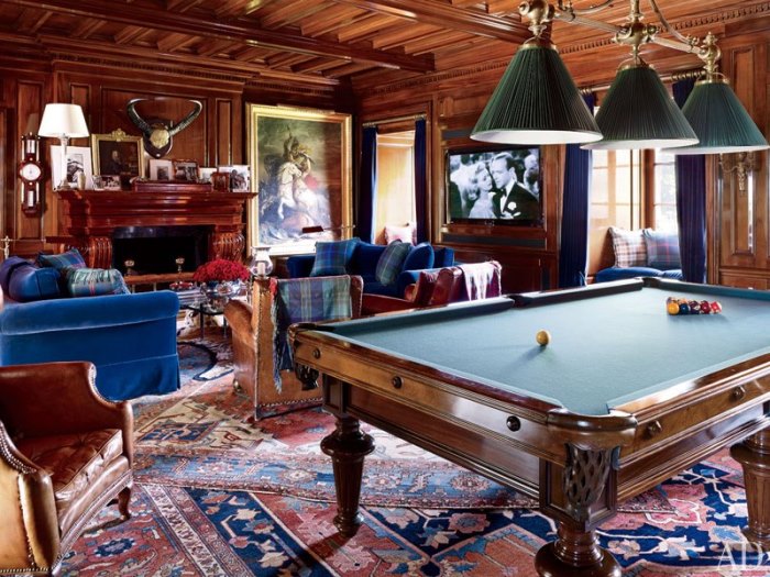 Ralph Lauren's Billard Room